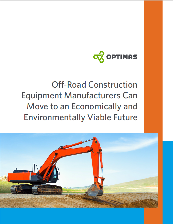 Off Road Construction white paper cover with an excavator on the front