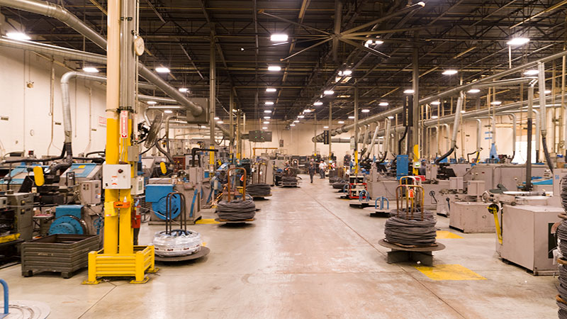 Imagen de las instalaciones de fabricación de Optimas en Wood Dale, Illinois