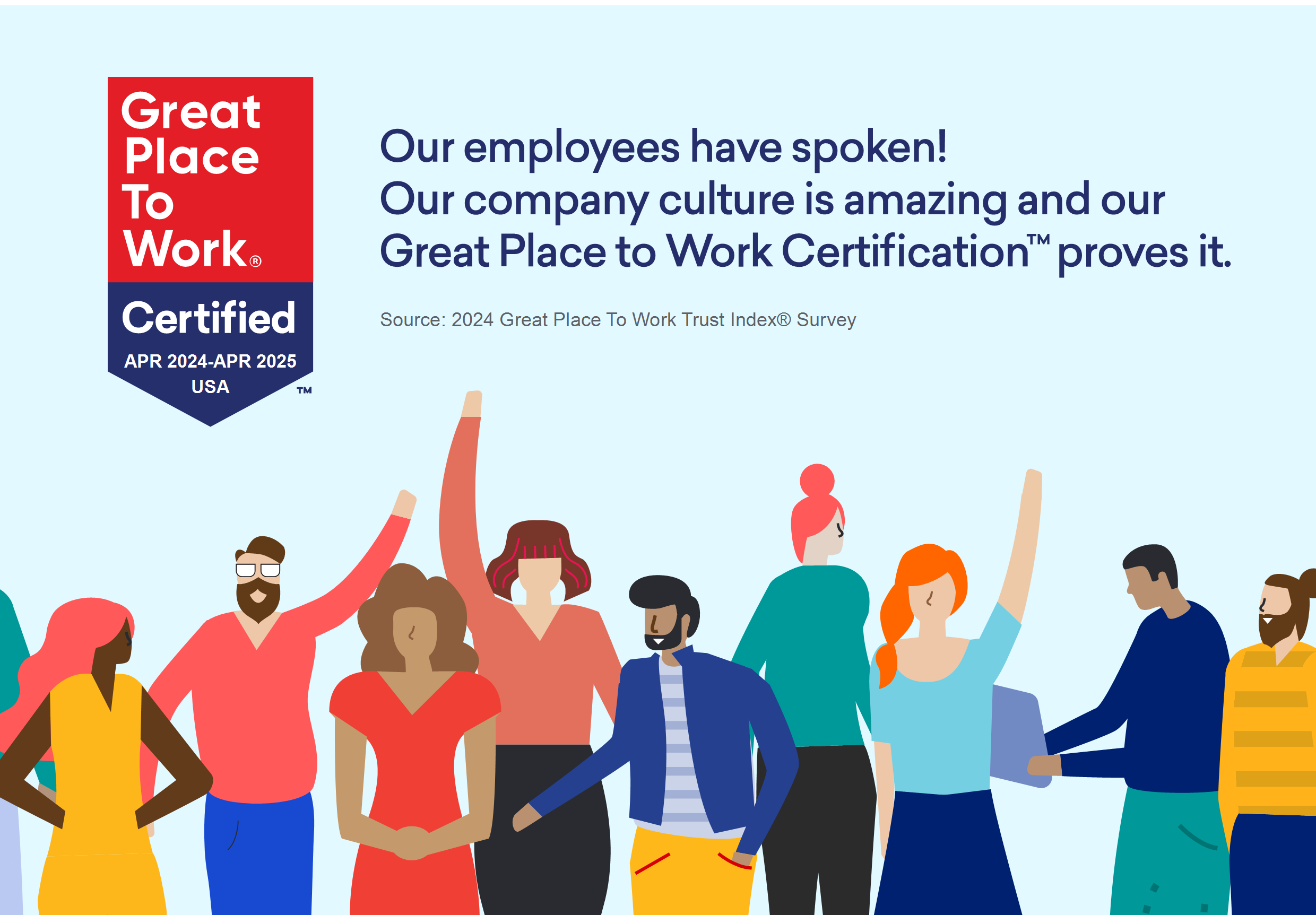 Optimas earned the Great Places to Work Certification